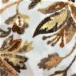 Printed Polar Fleece Fabric, Brown Flowers- 140cm Width