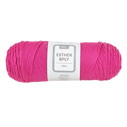 Makr Esther 8ply Crochet & Knitting Yarn, 200g Polyester Yarn