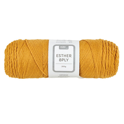 Makr Esther 8ply Crochet & Knitting Yarn, 200g Polyester Yarn