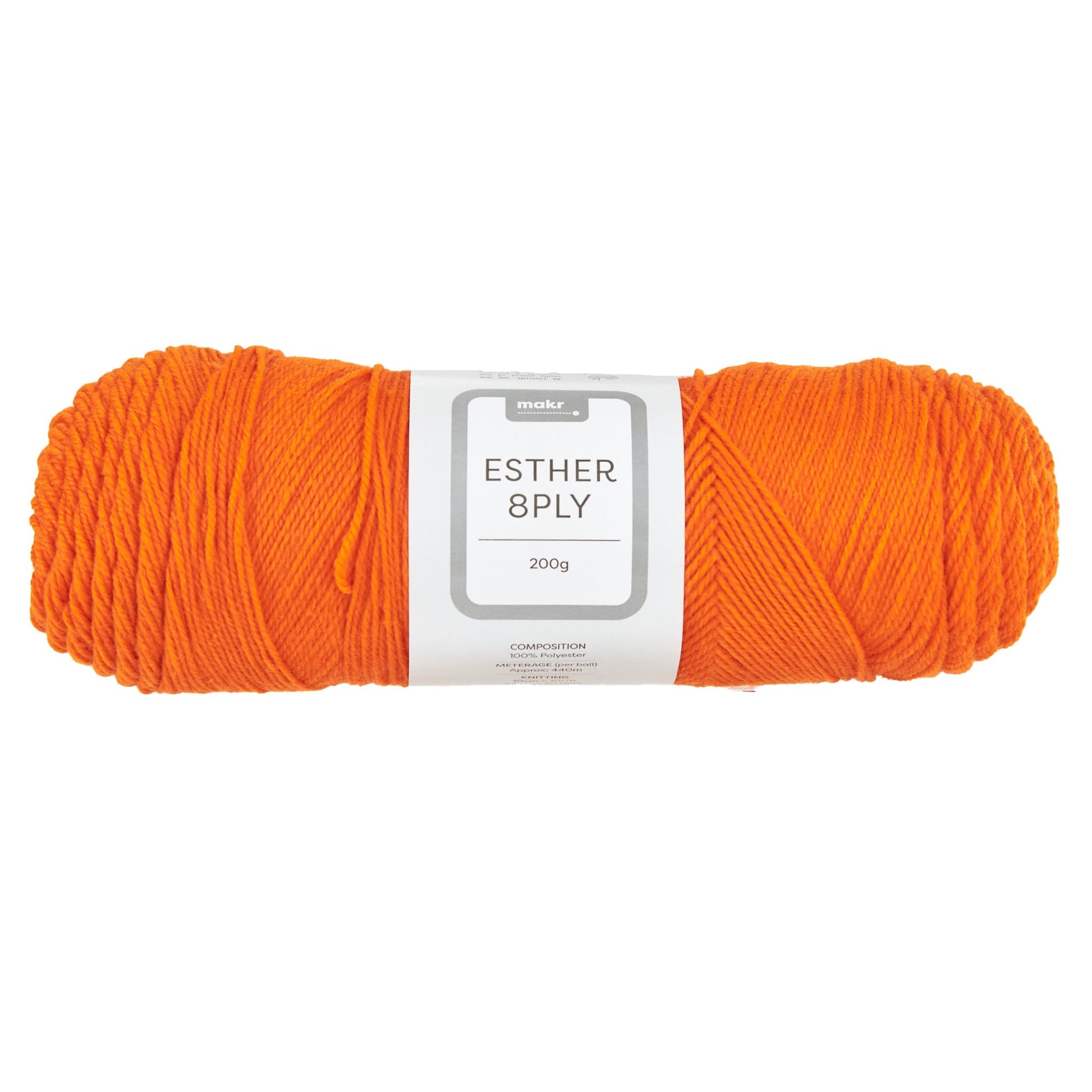 Makr Esther 8ply Crochet & Knitting Yarn, 200g Polyester Yarn