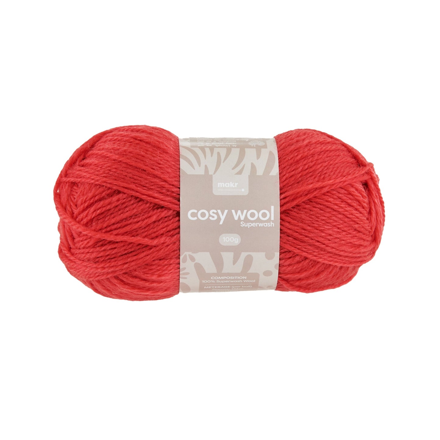 Makr Cosy Wool Crochet & Knitting Yarn 8ply, 100g Wool Yarn