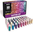 Better Office Brand Glitter Shaker Jars Set- 50pc