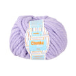 Makr Chunky Wool Crochet & Knitting Yarn, Pastel Lilac- 100g Wool Yarn