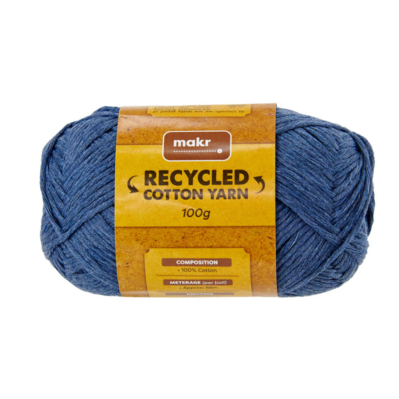 Makr Recycled Cotton Yarn, 100g Cotton Yarn – Lincraft New Zealand