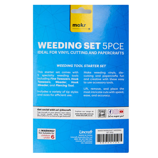 Makr Papercraft Weeding Set 5pce