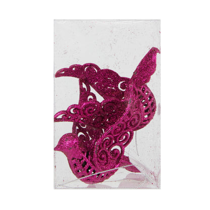 Christmas Dove Decoration PVC- 2pk