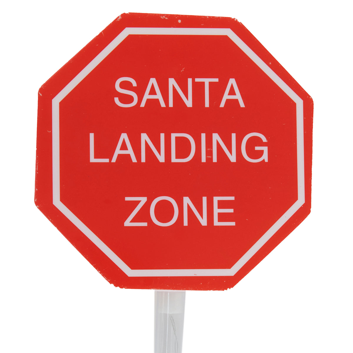 Christmas Santa Stop Sign Light Up in Color Box