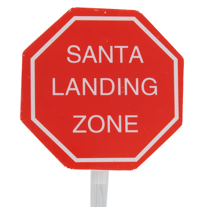 Christmas Santa Stop Sign Light Up in Color Box