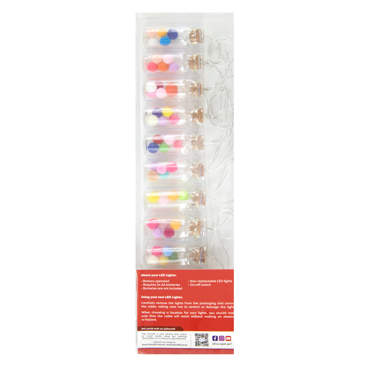 Christmas String Bottle Light 1.65m- 10pk