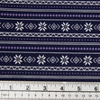 Christmas Cotton Print Fabrics, Blue/Navy White Snow- Width 112cm