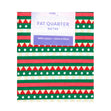 Christmas Print Cotton Fat Quarters, Red White Stripe- 50cmx55cm