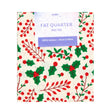 Christmas Print Cotton Fat Quarters, Holly Berry- 50cmx55cm