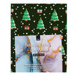 Christmas Print Cotton Fabric Reusable Gift Wrap, Green Trees & Presents- 55cmx70cm
