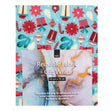 Christmas Print Cotton Fabric Reusable Gift Wrap, Blue Gifts & Presents- 55cmx70cm Media 1 of 2