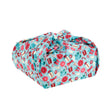 Christmas Print Cotton Fabric Reusable Gift Wrap, Blue Gifts & Presents- 55cmx70cm Media 1 of 2