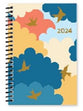 2024 Diary Spiral Hard Cover Printed with Foil, Clouds- Slim WTV