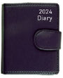 2024 Diary PVC Textured Cover Pocket WTV with Add Book, Black