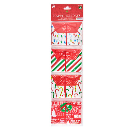 Christmas Gift Card Holder- 4pk
