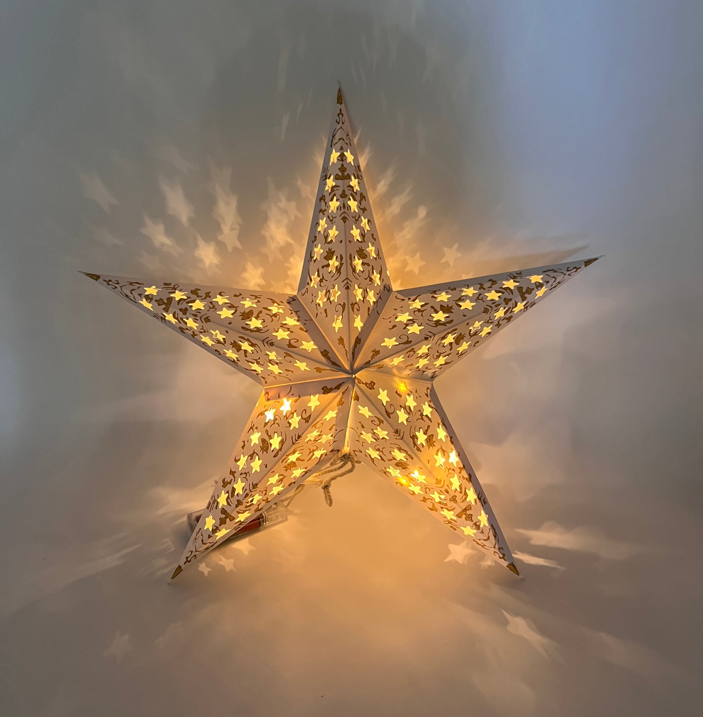 Christmas Hanging Christmas Paper Star Light- 43x40cm