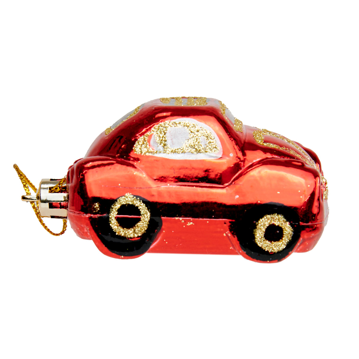 Christmas Ornaments, 8cm Shiny Car- 3pk