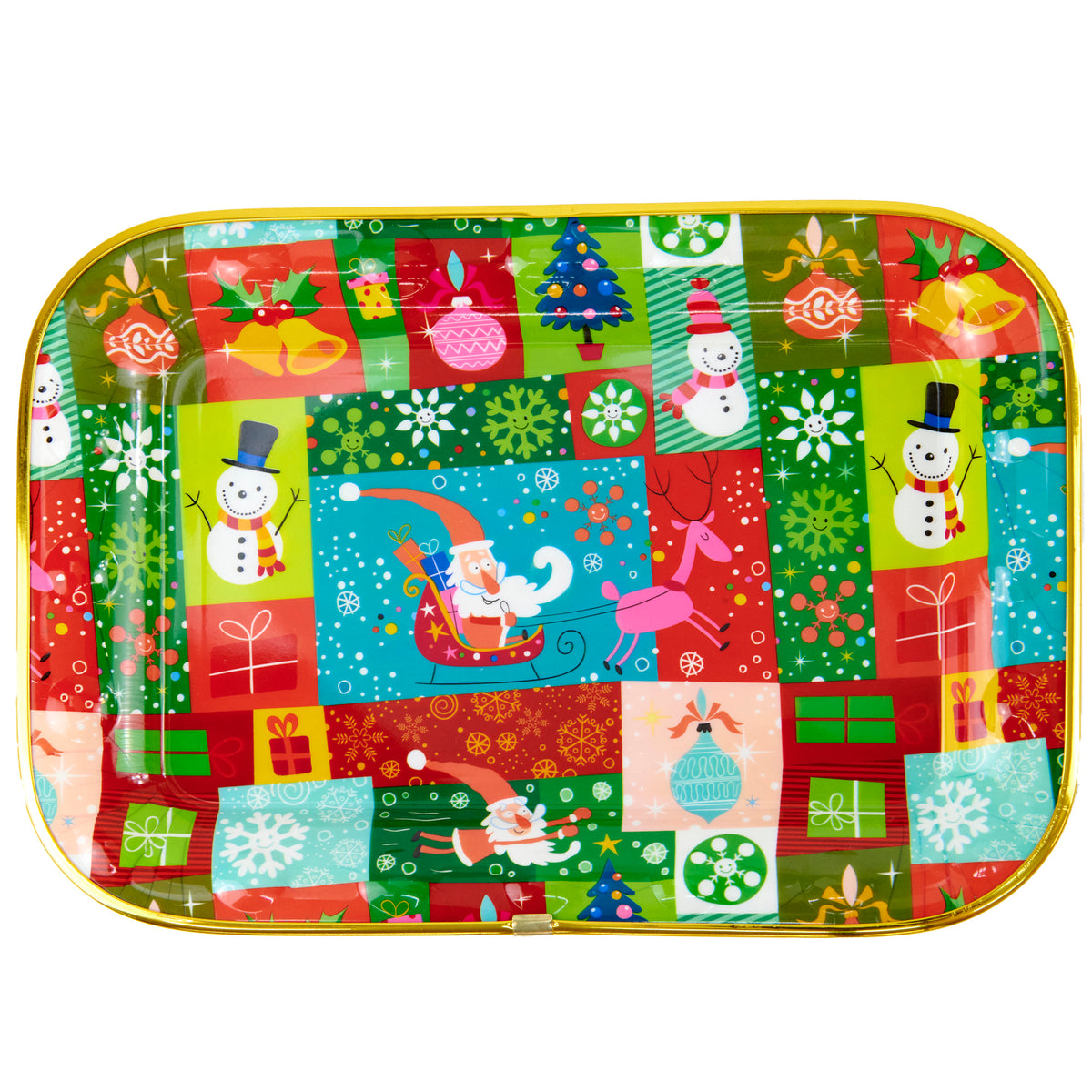 Christmas Plastic Plate- 33x24cm