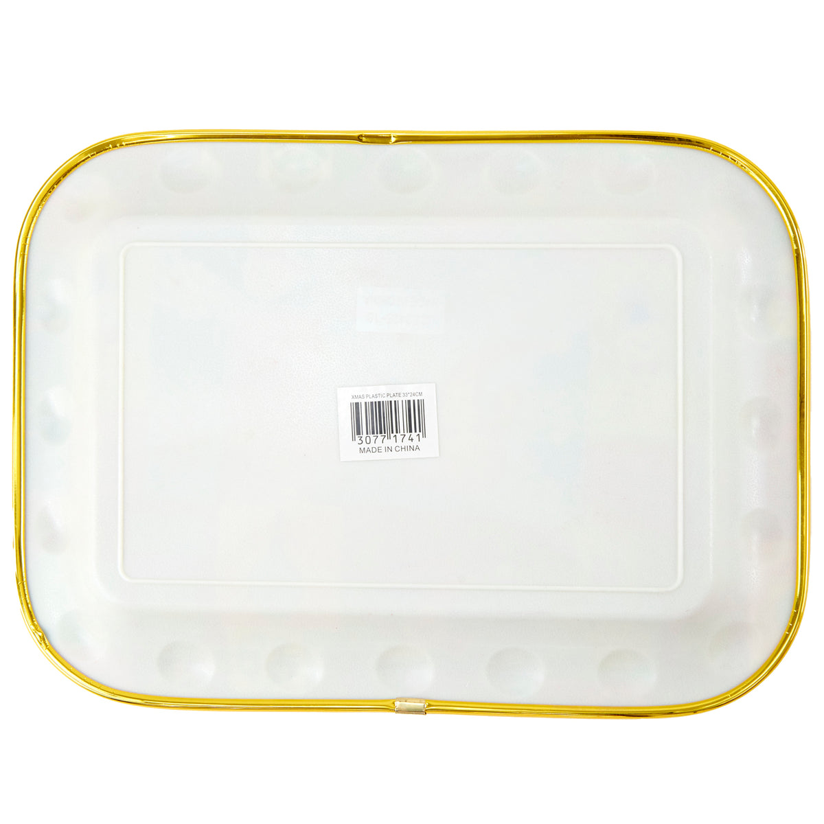 Christmas Plastic Plate- 33x24cm