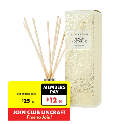 Mayfair & Bond Reed Diffuser, Peach Nectarine- 80ml