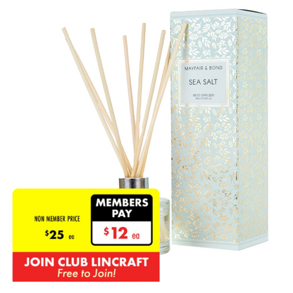 Mayfair & Bond Reed Diffuser, Sea Salt- 80ml