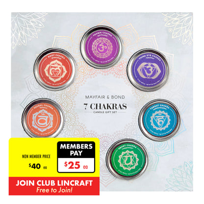 Mayfair & Bond 7 Chakra Candle Gift Set