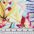 Printed Rayon/Linen Fabric, Fern Flower- Width 143cm