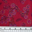 Printed Rayon/Linen Fabric, Clover Flowers- Width 143cm