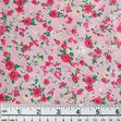 Printed Cotton Voile Fabric, Red Roses- Width 140cm