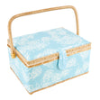 Sewing Basket, Light Blue- 30.5x23x16cm