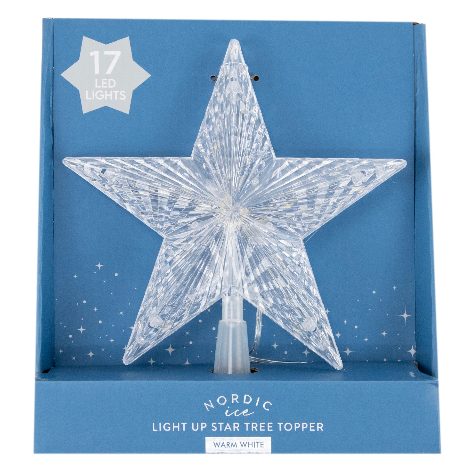 Christmas B/O Light Up Star Tree Topper Lincraft New Zealand