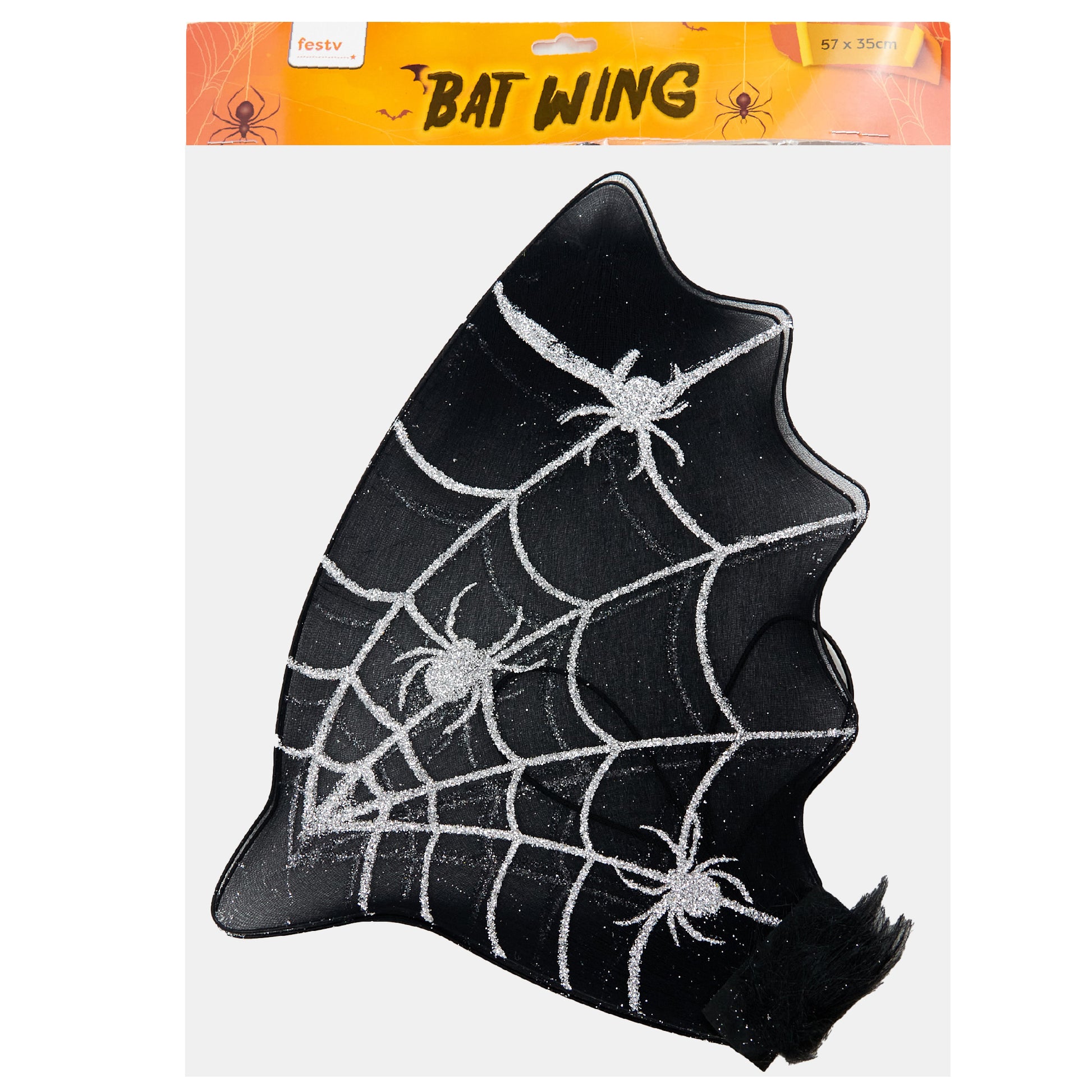 Halloween Bat Wing, Spider Print- 57x35cm
