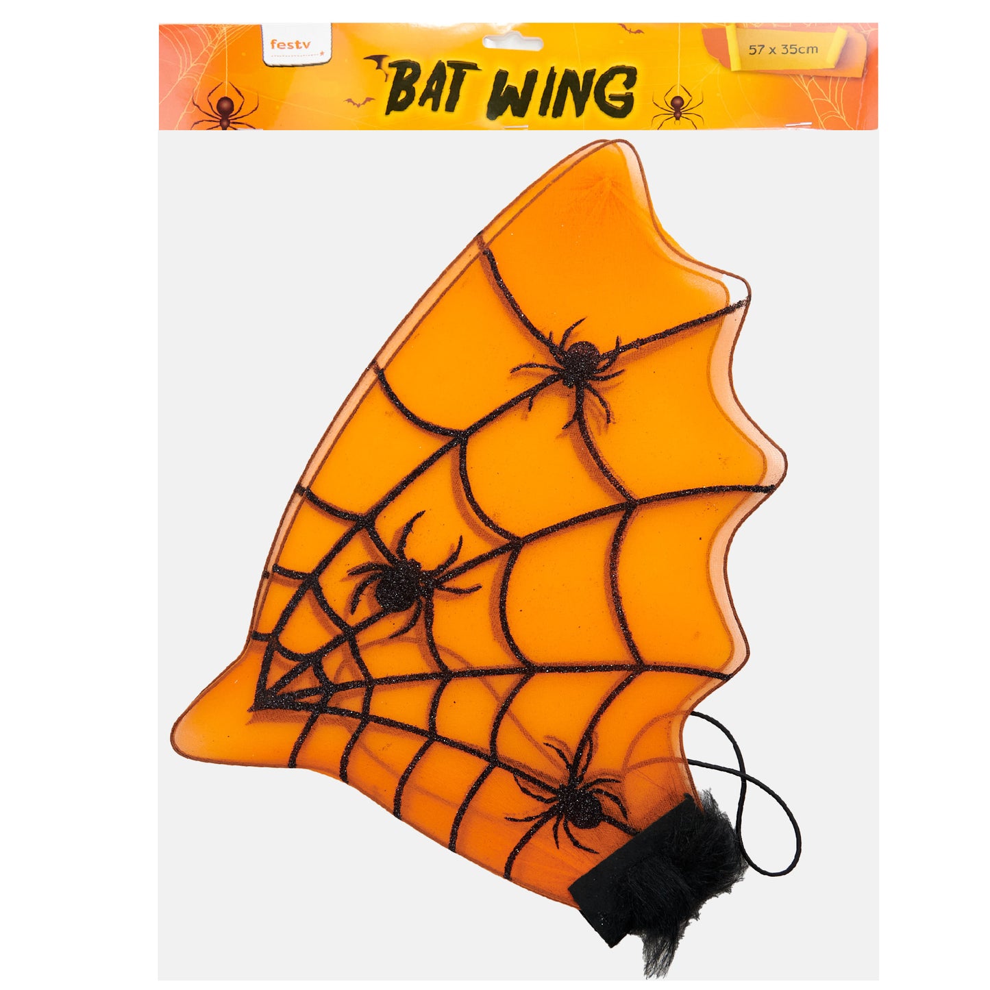 Halloween Bat Wing, Spider Web Print- 57x35cm