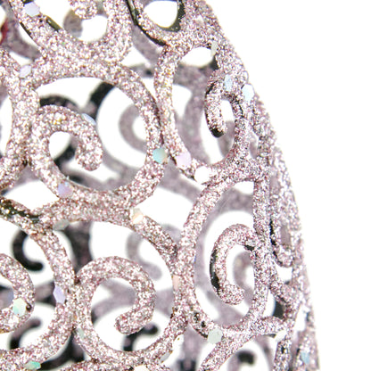 Glitter Hollow Drop Hanging Plastic- 9x28.5cm