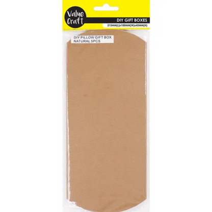 Value Craft DIY Gift Box, Natural- 5pk