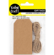 Value Craft DIY Gift Tags, White/Natural - 20pk