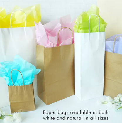 Value Craft DIY Gift Bags Mini, White- 4pk Media 1 of 3