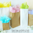 Value Craft DIY Gift Bags Mini, Natural- 4p