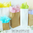 Value Craft DIY Gift Bags Small, White- 3pk
