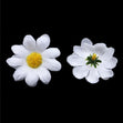 Crafty Bitz Daisy Flowers, White- 8pk
