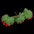 Crafty Bitz Flower with Stem, Red- 6pk