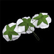 Crafty Bitz Flower Rose with Stem, White- 6pk