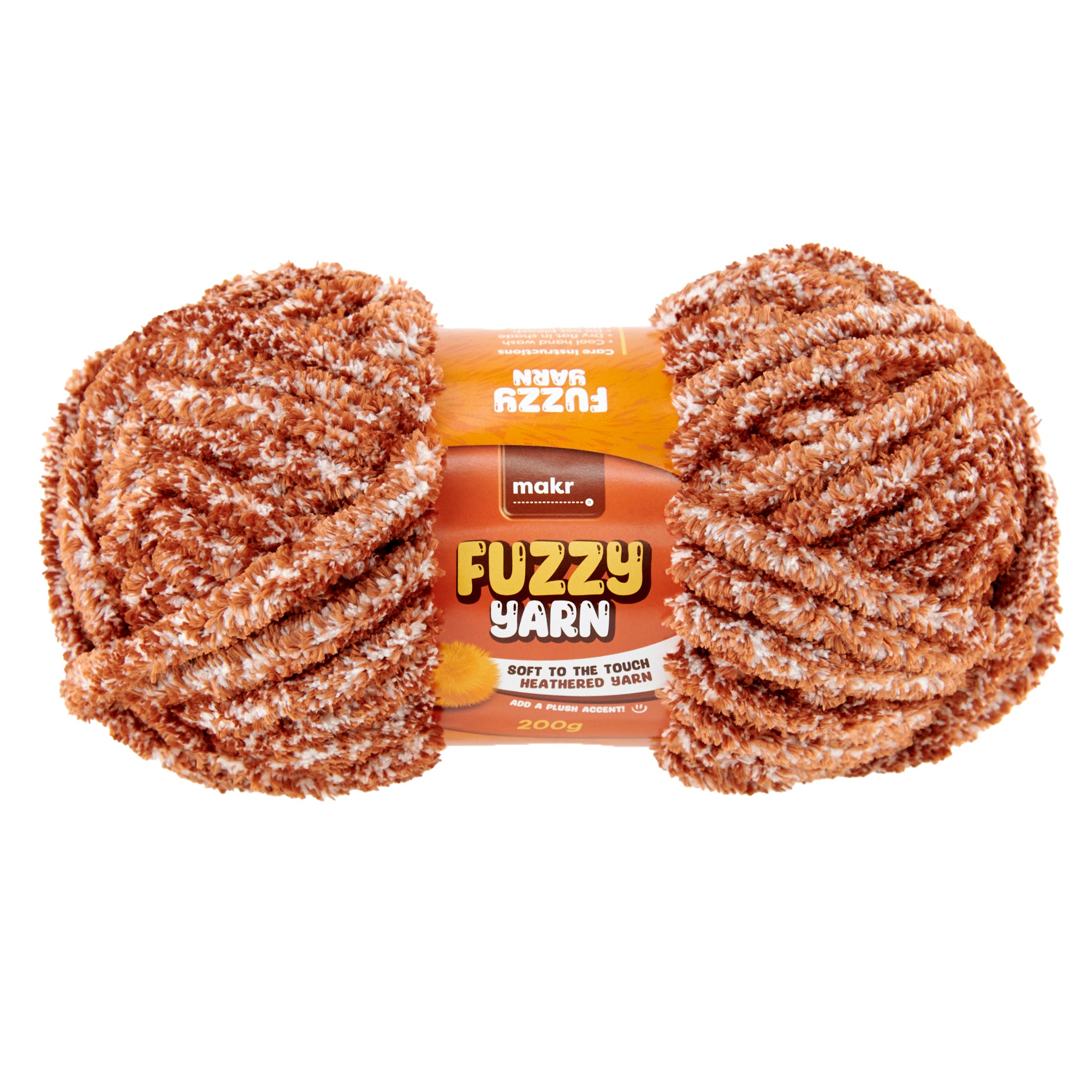 Makr Fuzzy Crochet & Knitting Yarn, 200g Polyester Yarn β Lincraft New ...