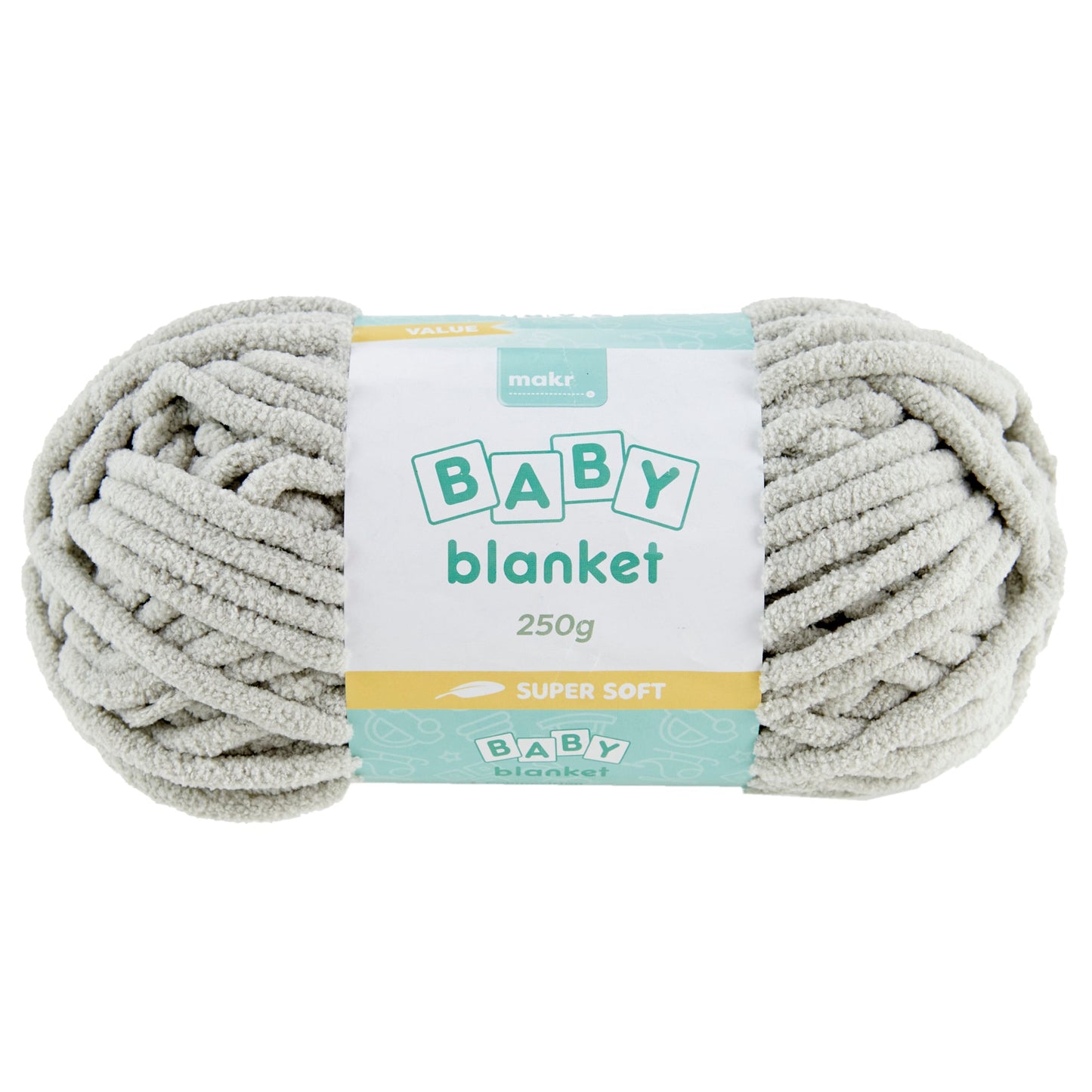 Makr Baby Blanket Crochet & Knitting Yarn, 250g Polyester Yarn