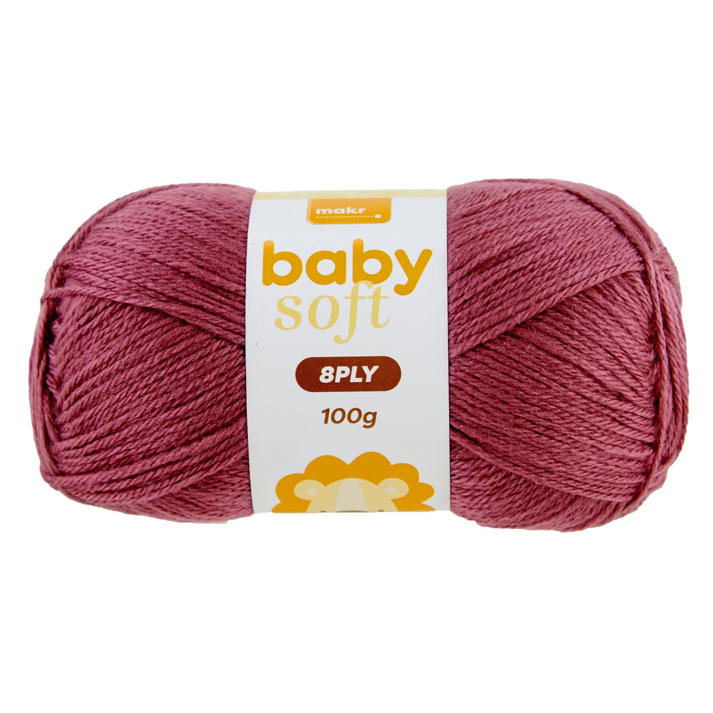 Makr Baby Soft Crochet & Knitting Yarn 8ply, 100g Acrylic Nylon Yarn