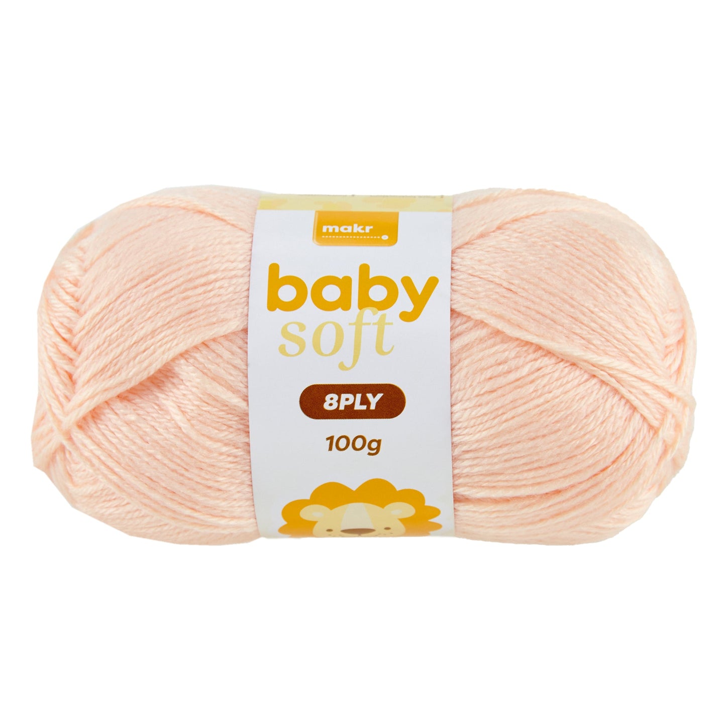 Makr Baby Soft Crochet & Knitting Yarn 8ply, 100g Acrylic Nylon Yarn