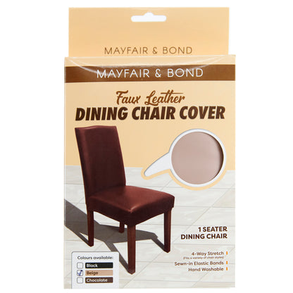 Mayfair & Bond Faux Leather Dining Chair Cover